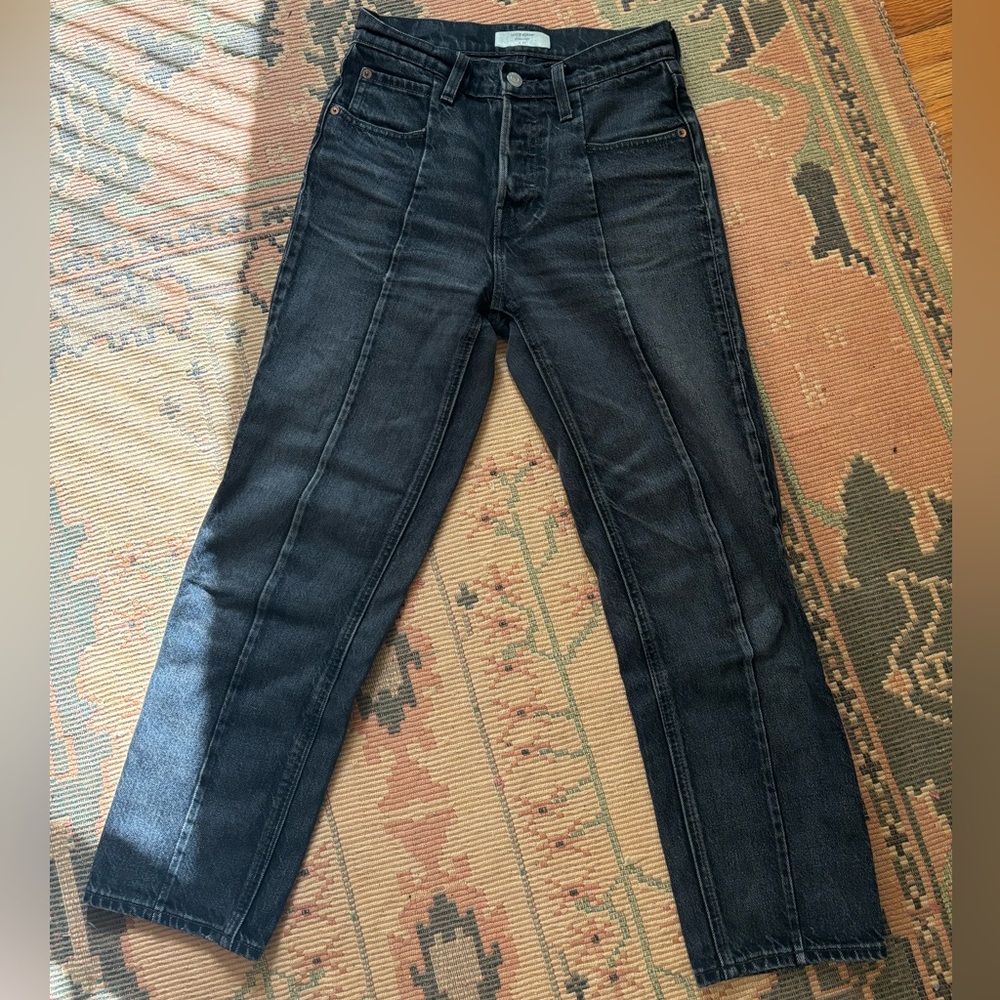 Levi's Women's Straight Leg Jeans - Black Denim 26W